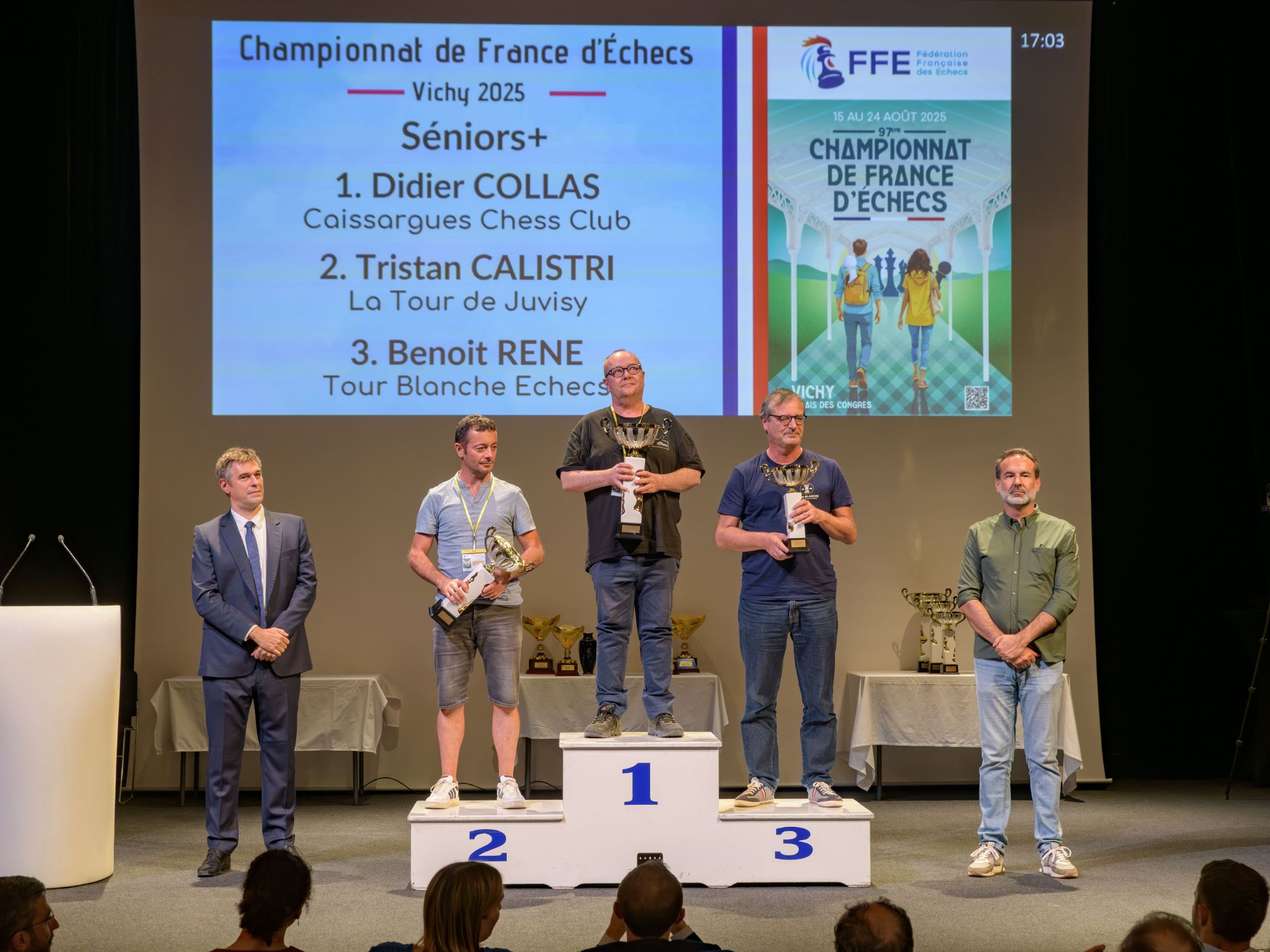 Podium des Seniors Plus à Vichy 2025